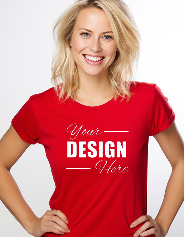 Customized Women's Round-Neck T-Shirt